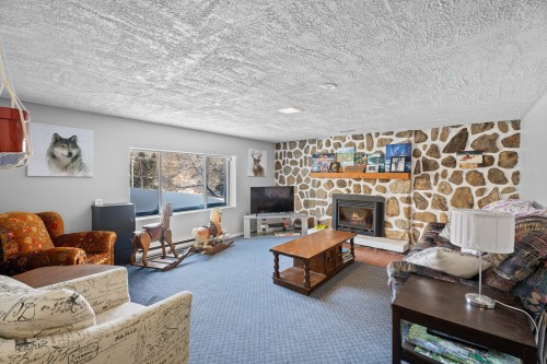 Salon - 3402 Ch. Des Lacs, Mont-Blanc, QC - Indoor Photo Showing Living Room With Fireplace