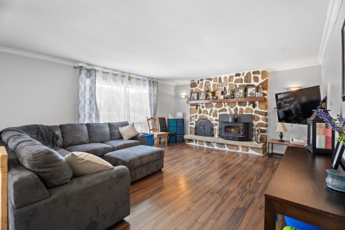 Salon - 3402 Ch. Des Lacs, Mont-Blanc, QC - Indoor Photo Showing Living Room With Fireplace