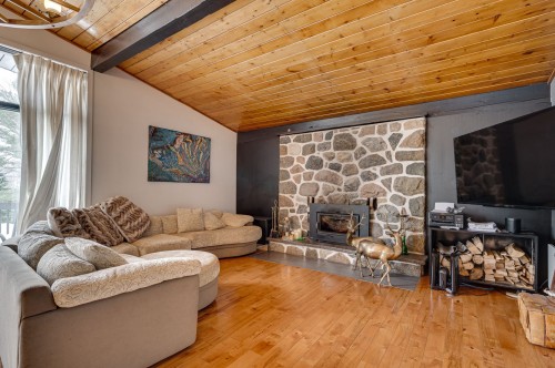 Salon - 535 Place Alary, Saint-Sauveur, QC - Indoor Photo Showing Living Room With Fireplace