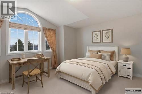 Bedroom featuring vaulted ceiling and light carpet - 84 Duncairn Crescent, Hamilton, ON - Indoor Photo Showing Bedroom