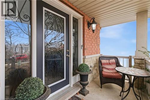 Entrance to property with brick siding - 84 Duncairn Crescent, Hamilton, ON - Outdoor With Exterior