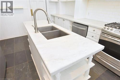 103 Sherman Avenue S, Hamilton, ON - Indoor Photo Showing Kitchen With Stainless Steel Kitchen With Double Sink With Upgraded Kitchen