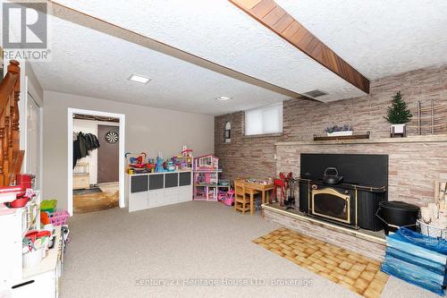 Rec Room with Wood Stove - 211 Grantham Avenue, St. Catharines (Facer), ON - Indoor