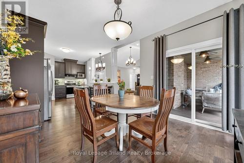 Eating Area - access to covered composite deck - 46 Colin Avenue, Tillsonburg, ON - Indoor Photo Showing Dining Room