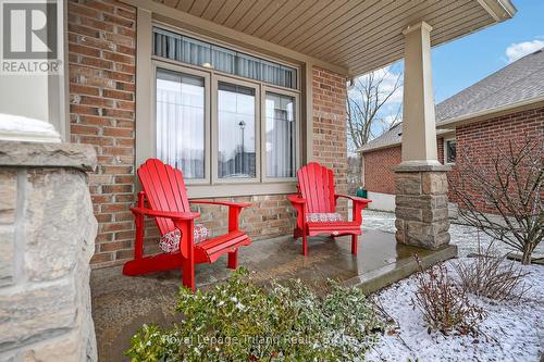 Covered Front Porch - 46 Colin Avenue, Tillsonburg, ON - Outdoor With Deck Patio Veranda With Exterior