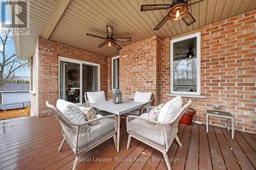 Covered composite deck - 46 Colin Avenue, Tillsonburg, ON - Outdoor With Deck Patio Veranda With Exterior