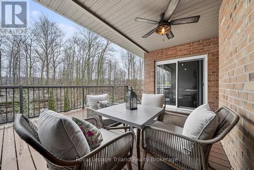 Covered composite deck - 46 Colin Avenue, Tillsonburg, ON - Outdoor With Deck Patio Veranda With Exterior