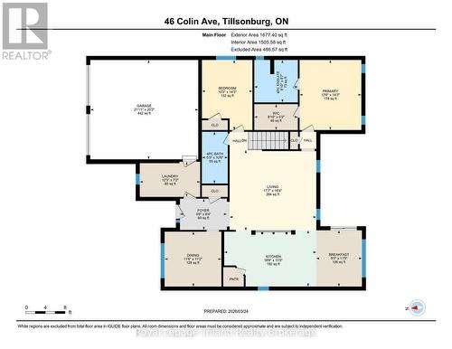 Main Floor floor plan - 46 Colin Avenue, Tillsonburg, ON - Other