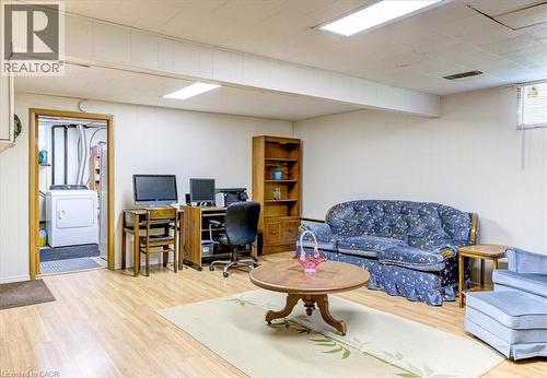 This house has tons of great family gathering areas! - 12 Miller Crescent, Simcoe, ON - Indoor Photo Showing Basement