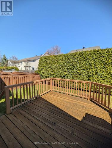 Deck to rear yard - 90 Moresby Drive, Ottawa, ON - Outdoor With Deck Patio Veranda