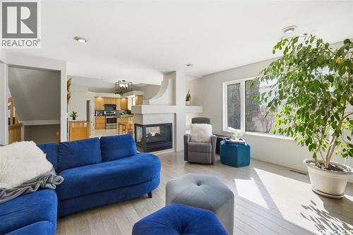355 Chotem Terrace, Saskatoon, SK - Indoor Photo Showing Living Room With Fireplace