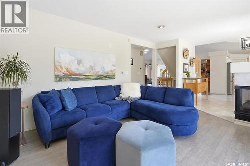 355 Chotem Terrace, Saskatoon, SK - Indoor Photo Showing Living Room With Fireplace
