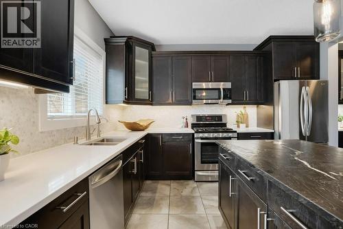 64 Blossomfield Crescent, Cambridge, ON - Indoor Photo Showing Kitchen With Double Sink