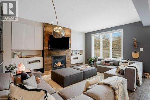 64 Blossomfield Crescent, Cambridge, ON - Indoor Photo Showing Living Room With Fireplace