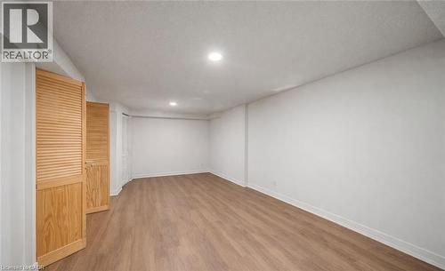 Unfurnished bedroom with light wood-type flooring and recessed lighting - 4516 Gullfoot Circle, Mississauga, ON - Indoor Photo Showing Other Room