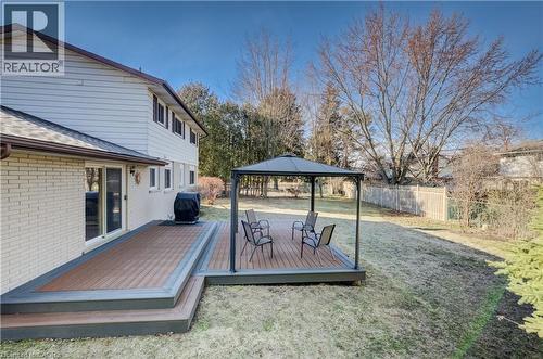 Synthetic decking--staining and splinters no more. - 63 Kingston Crescent, Kitchener, ON - Outdoor With Deck Patio Veranda
