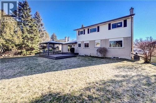 Photos do not properly convey how large this pie-shaped lot is. - 63 Kingston Crescent, Kitchener, ON - Outdoor