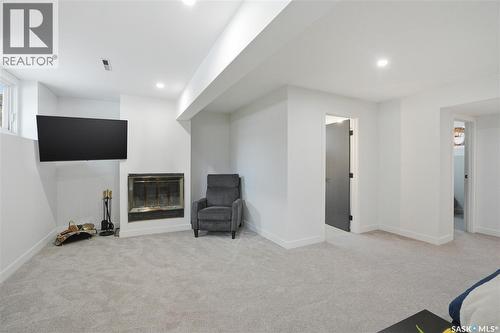 41 Red River Road, Saskatoon, SK - Indoor With Fireplace