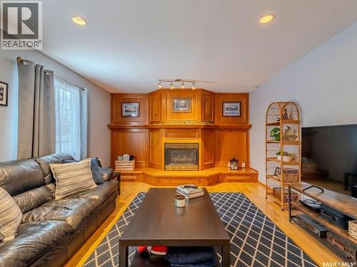 2306 Kenderdine Road, Saskatoon, SK - Indoor Photo Showing Living Room With Fireplace