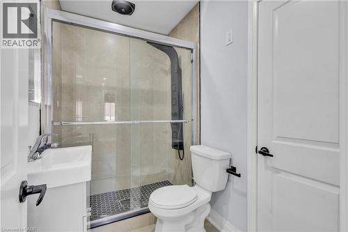 Full bath with vanity and a stall shower - 84 Avalon Place, Kitchener, ON - Indoor Photo Showing Bathroom