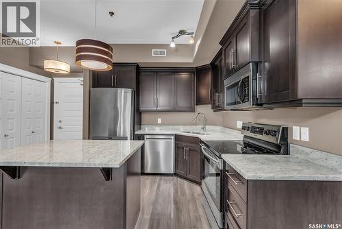111 419 Nelson Road, Saskatoon, SK - Indoor Photo Showing Kitchen With Upgraded Kitchen