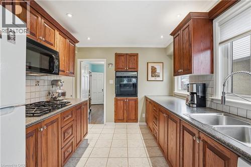 77 Arcade Crescent, Hamilton, ON - Indoor Photo Showing Kitchen With Double Sink