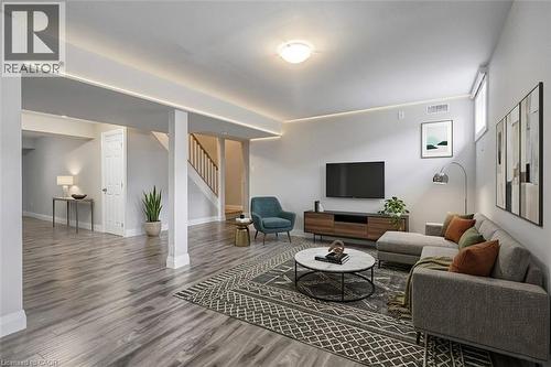 Virtual Staging - 8 Brantdale Avenue, Hamilton, ON - Indoor Photo Showing Living Room