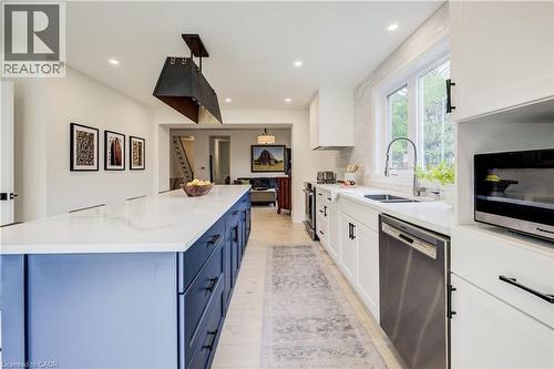 38 Euclid Avenue, Waterloo, ON - Indoor Photo Showing Kitchen With Double Sink With Upgraded Kitchen