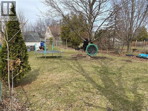 View of yard featuring a trampoline - 10 Armstrong Avenue, Hamilton, ON - Outdoor