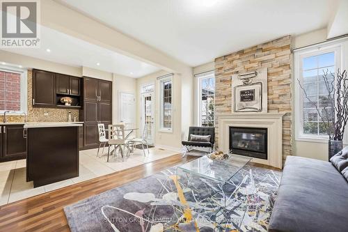 64 Evaridge Drive, Markham, ON - Indoor Photo Showing Living Room With Fireplace