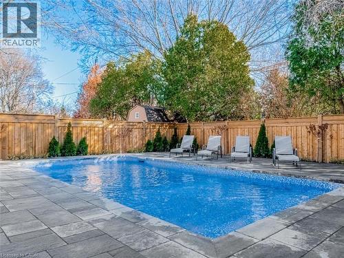 5502 Eaton Avenue, Burlington, ON - Outdoor With In Ground Pool With Backyard