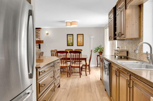 Cuisine - 345 Rue Des Rochers, Sainte-Adèle, QC - Indoor Photo Showing Kitchen With Double Sink
