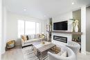 73 Ken Oblik Drive, Winnipeg, MB  - Indoor Photo Showing Living Room With Fireplace 