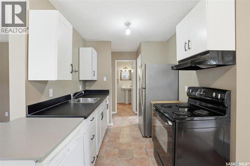 208B 4040 8Th Street E, Saskatoon, SK - Indoor Photo Showing Kitchen With Double Sink