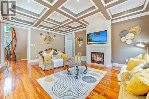 2 Dolby Crescent, Ajax, ON - Indoor Photo Showing Living Room With Fireplace