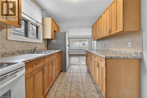 219 East 21St Street, Hamilton, ON - Indoor Photo Showing Kitchen With Double Sink