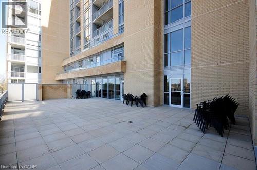 View of patio - 191 King Street S Unit# 712, Waterloo, ON - Outdoor With Exterior
