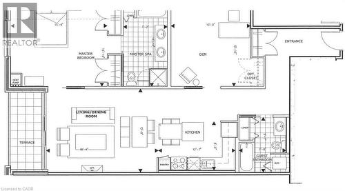 View of property floor plan - 191 King Street S Unit# 712, Waterloo, ON - Other