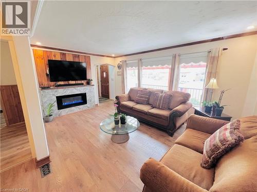56 Eastvale Place, Hamilton, ON - Indoor Photo Showing Living Room With Fireplace