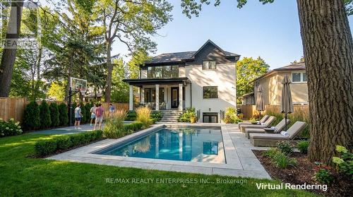 1438 Garnet Avenue, Mississauga, ON - Outdoor With In Ground Pool With Deck Patio Veranda