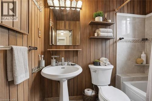 Virtually Staged - 88 Cline Avenue N, Hamilton, ON - Indoor Photo Showing Bathroom