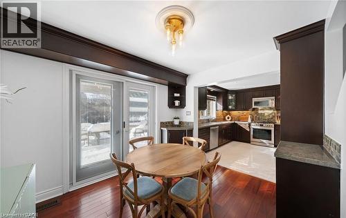 Dining room featuring light wood-style flooring - 1550 Woodeden Drive, Mississauga, ON - Indoor Photo Showing Dining Room