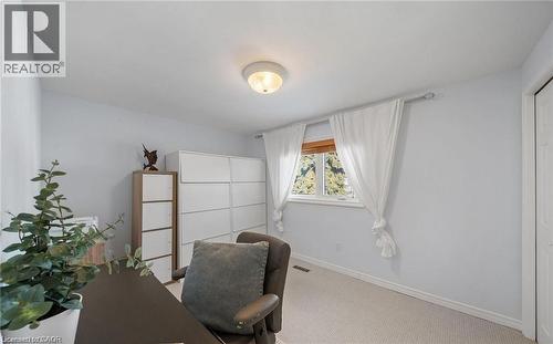 Office area featuring light colored carpet and baseboards - 1550 Woodeden Drive, Mississauga, ON - Indoor