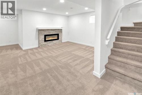 104 Forsey Avenue, Saskatoon, SK - Indoor With Fireplace