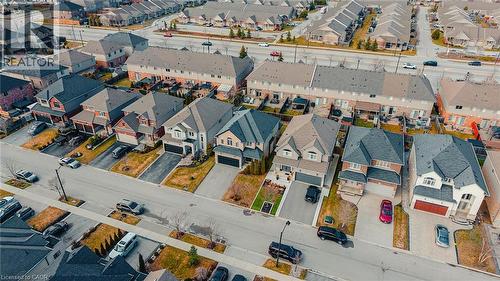 Aerial view of residential area - 100 Garinger Crescent, Binbrook, ON -  With View