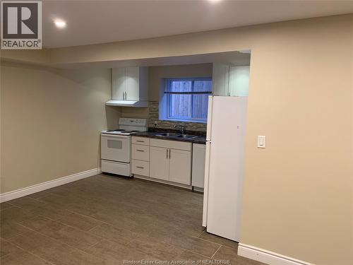 829 Arthur Avenue Unit# Basement, Windsor, ON - Indoor Photo Showing Kitchen With Double Sink
