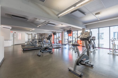 Exercise Room - 602-4293 Rue Jean-Talon O., Montréal (Côte-Des-Neiges/Notre-Dame-De-Grâce), QC - Indoor Photo Showing Gym Room