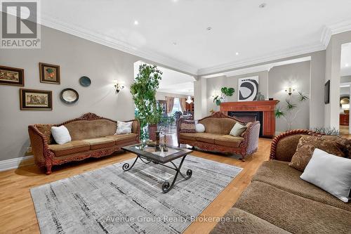 7 Longview Crescent, Vaughan, ON - Indoor Photo Showing Living Room With Fireplace