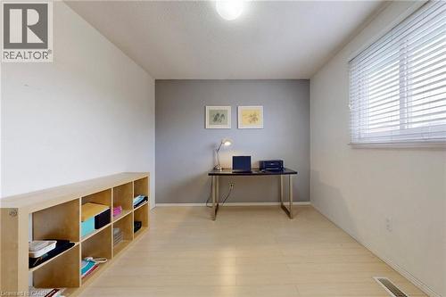 Home office featuring a textured ceiling - 62 Como Place, Hamilton, ON - Indoor