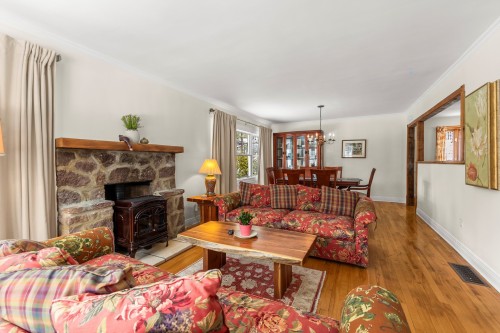 Salon - 428 Rue Brookside, Hudson, QC - Indoor Photo Showing Living Room With Fireplace
